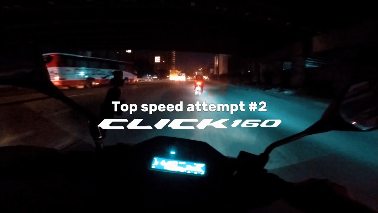 Click 160 top speed attempt #2