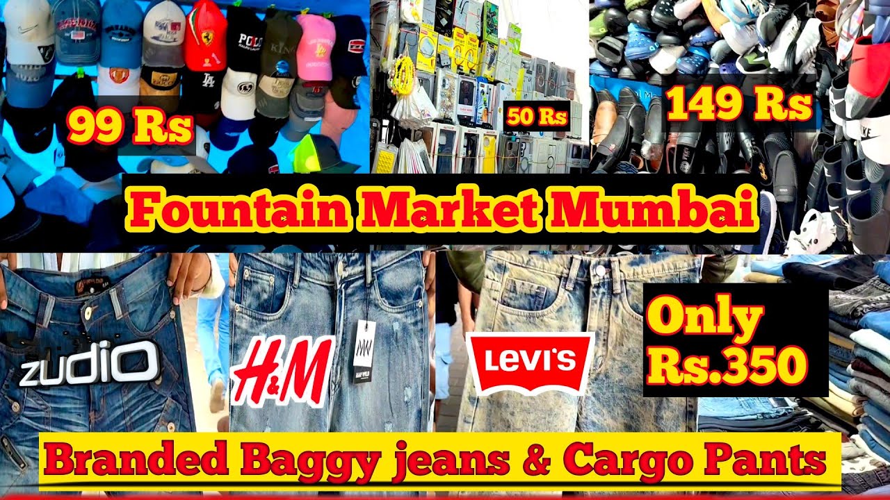 Baggy Jeans 350₹ Only|| Fountain market Cheapest jeans market CSMT 😍😱