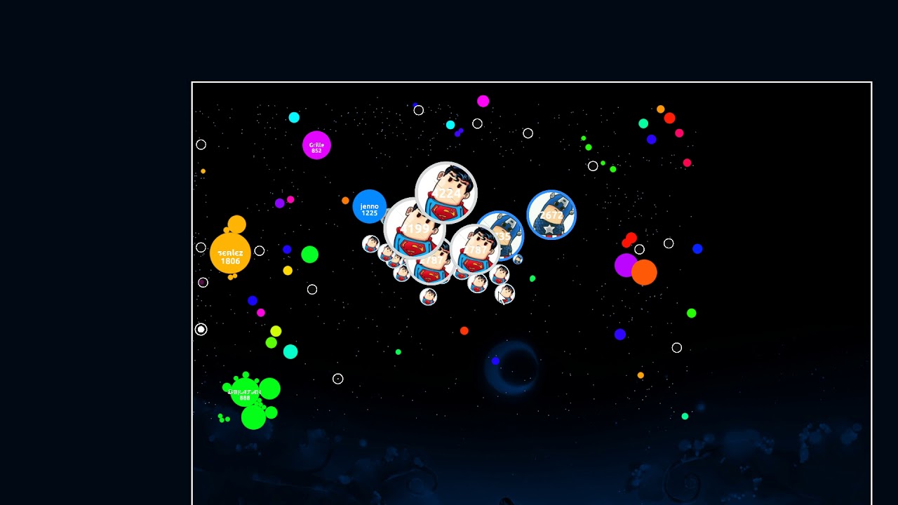 Agar.io - HSLO - Multibox - Splitrunning (Real Time)#1
