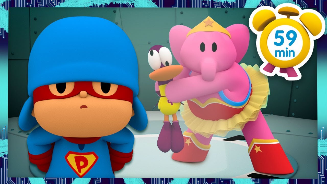 💪  POCOYO ITALIANO- Il Giorno degli Eroi [59 min] | VIDEO e CARTONI ANIMATI per bambini
