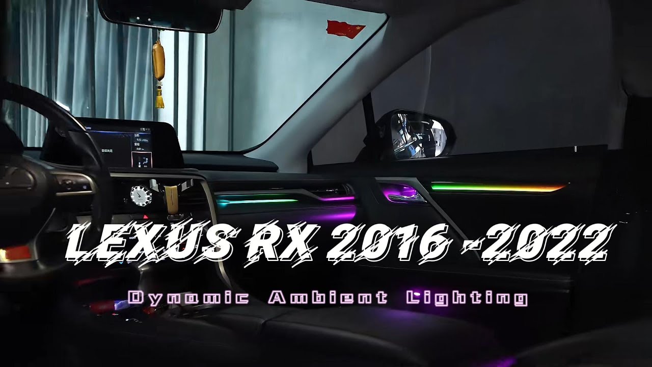 Transform Your Lexus RX with 64-Color Dynamic Ambient Lighting! | Stunning Interior Upgrade