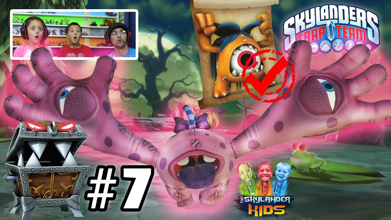 Lets Play Skylanders Trap Team: Chapter 7 - Monster Marsh w/ Eye Scream, Eye Five & Chomp Chest