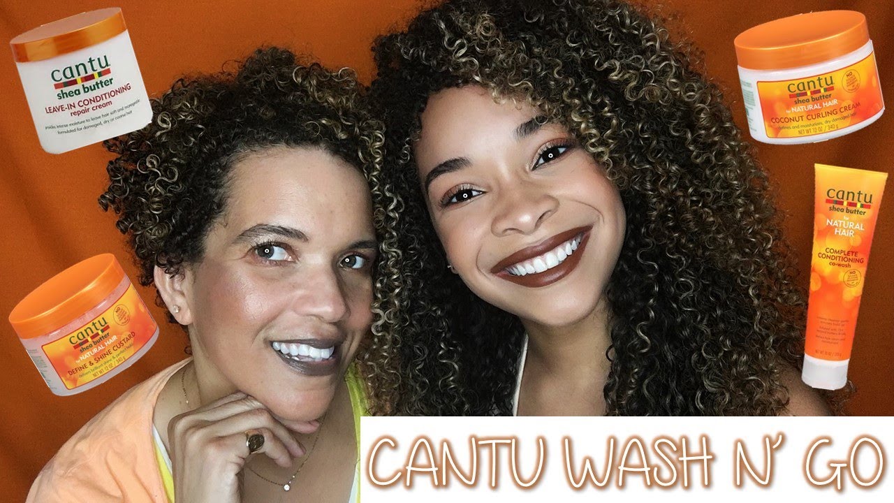 Укладка Wash n' Go с использованием средств CANTU на основе масла ши + вариант для коротких волос!