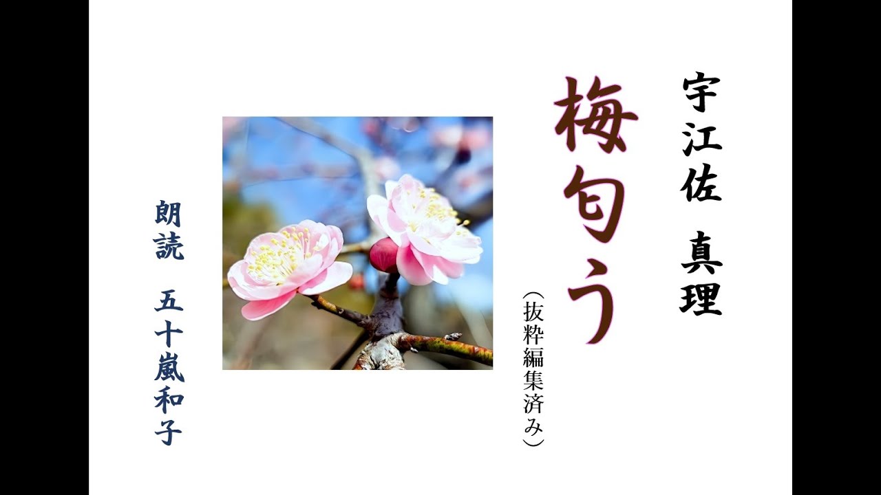 【朗読】宇江佐真理「梅匂う」/朗読　五十嵐和子