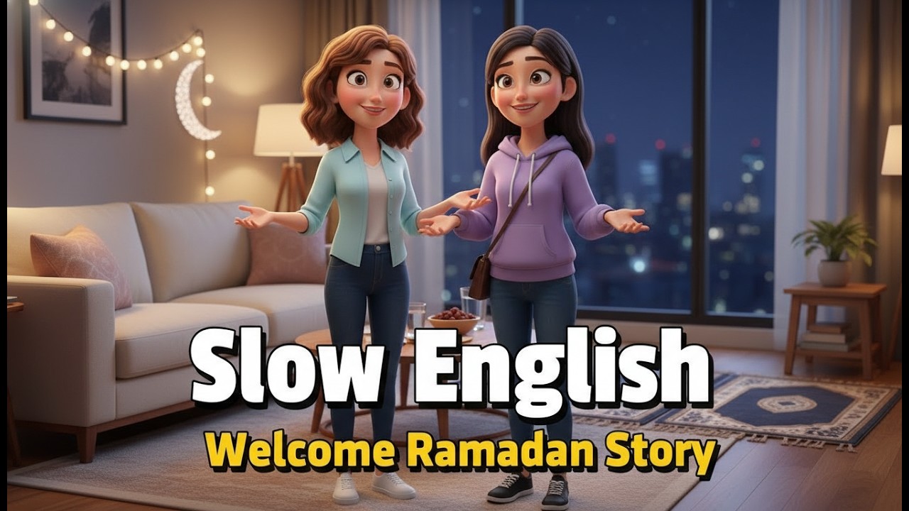 Welcome Ramadan Most Blessed Month of Allah  Slow English Story A1 A2