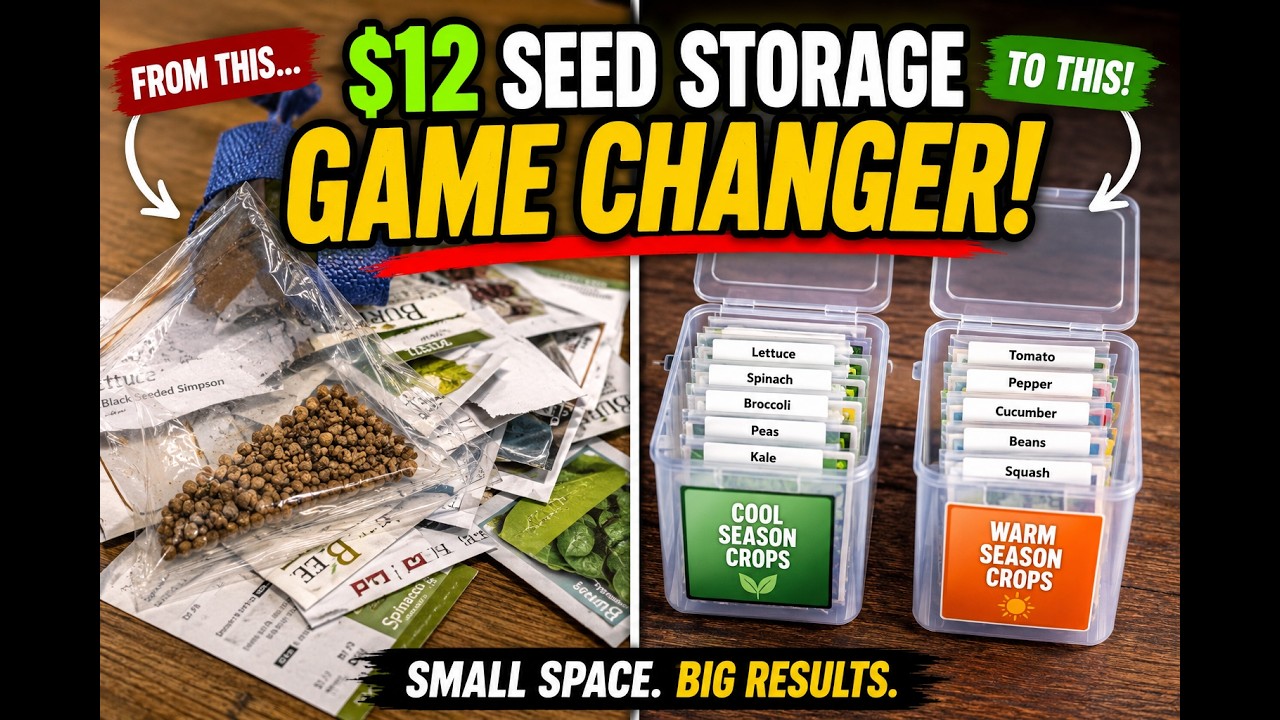 $12 Garden Seed Storage......(Small Space Friendly!)