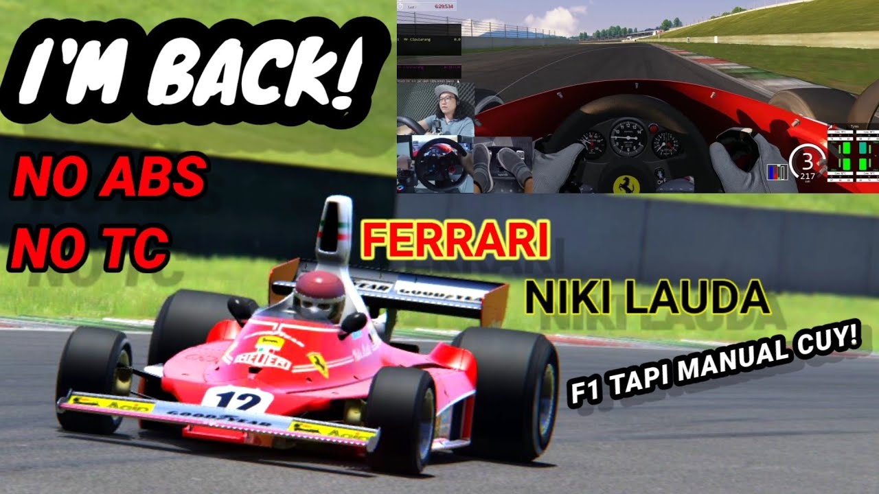 Nyetir F1 tapi Manual ! Ferrari 70's Versi Niki Lauda | Assetto Corsa | Suka Nyetir | Sim Racing Ind