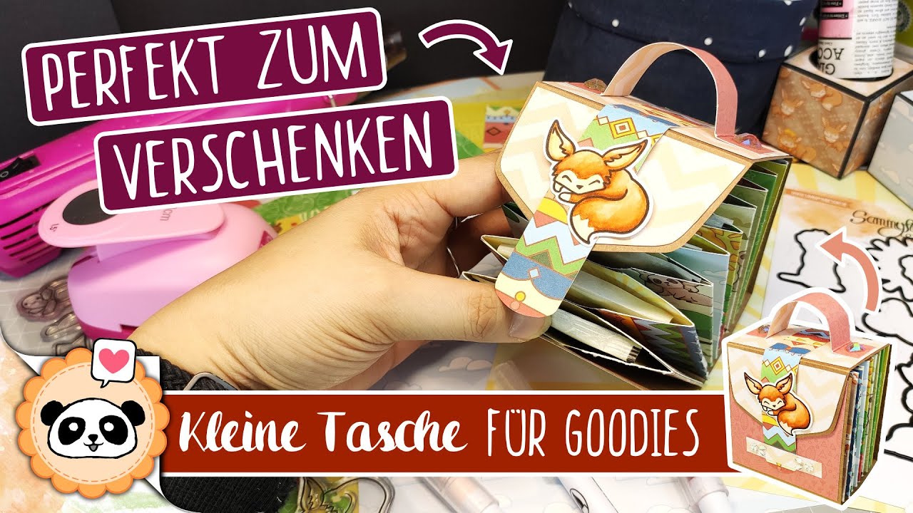 Diese Tasche für Kleinigkeiten ist auch als Mini Album perfekt geeignet! | Goodie Bag Tutorial + PDF