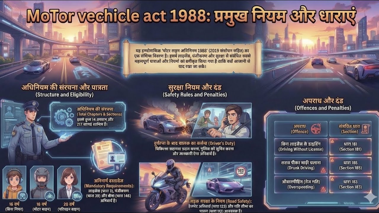 Moolvidhi UPSI || Motor vehicle act oneshot ||UPSI 2026 
