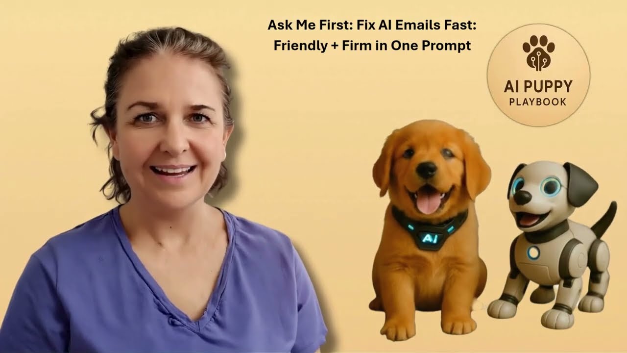 Fix AI Emails Fast: Friendly + Firm in One Prompt (Ask Me First)