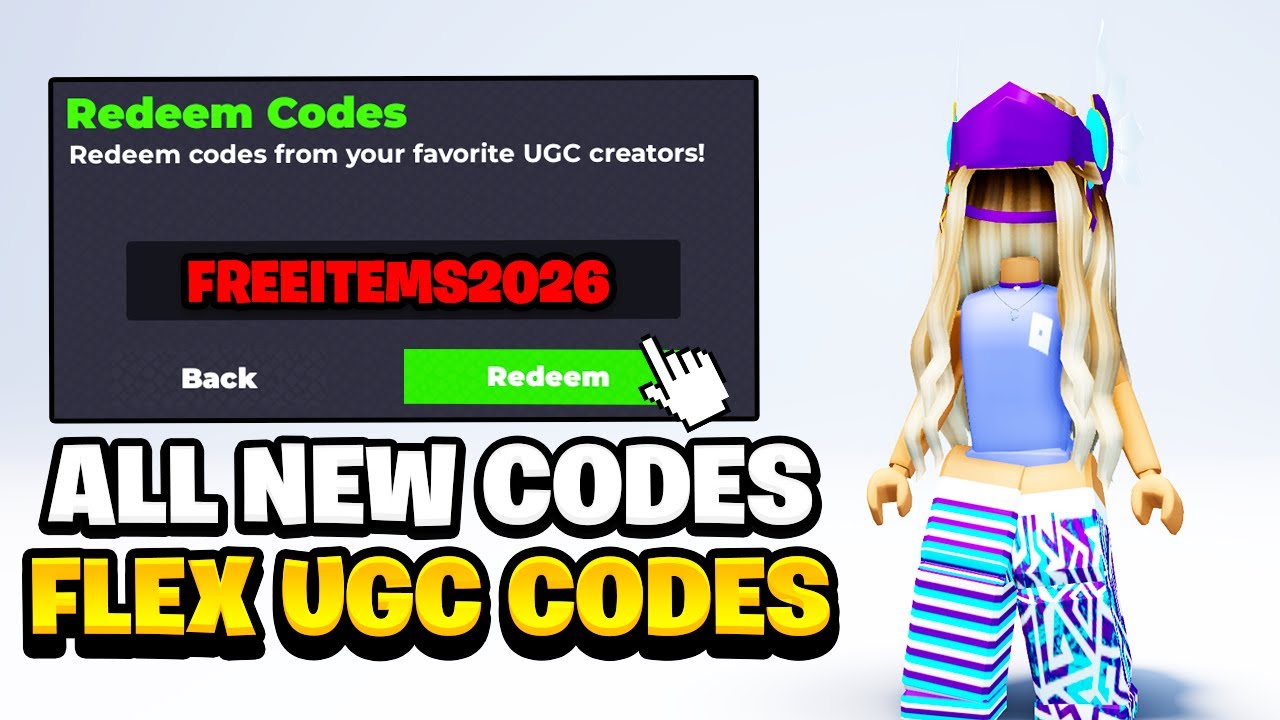 ВСЕ НОВЫЕ КОДЫ ДЛЯ FLEX UGC В ЯНВАРЕ 2026 ГОДА | Коды Roblox Flex UGC 2026