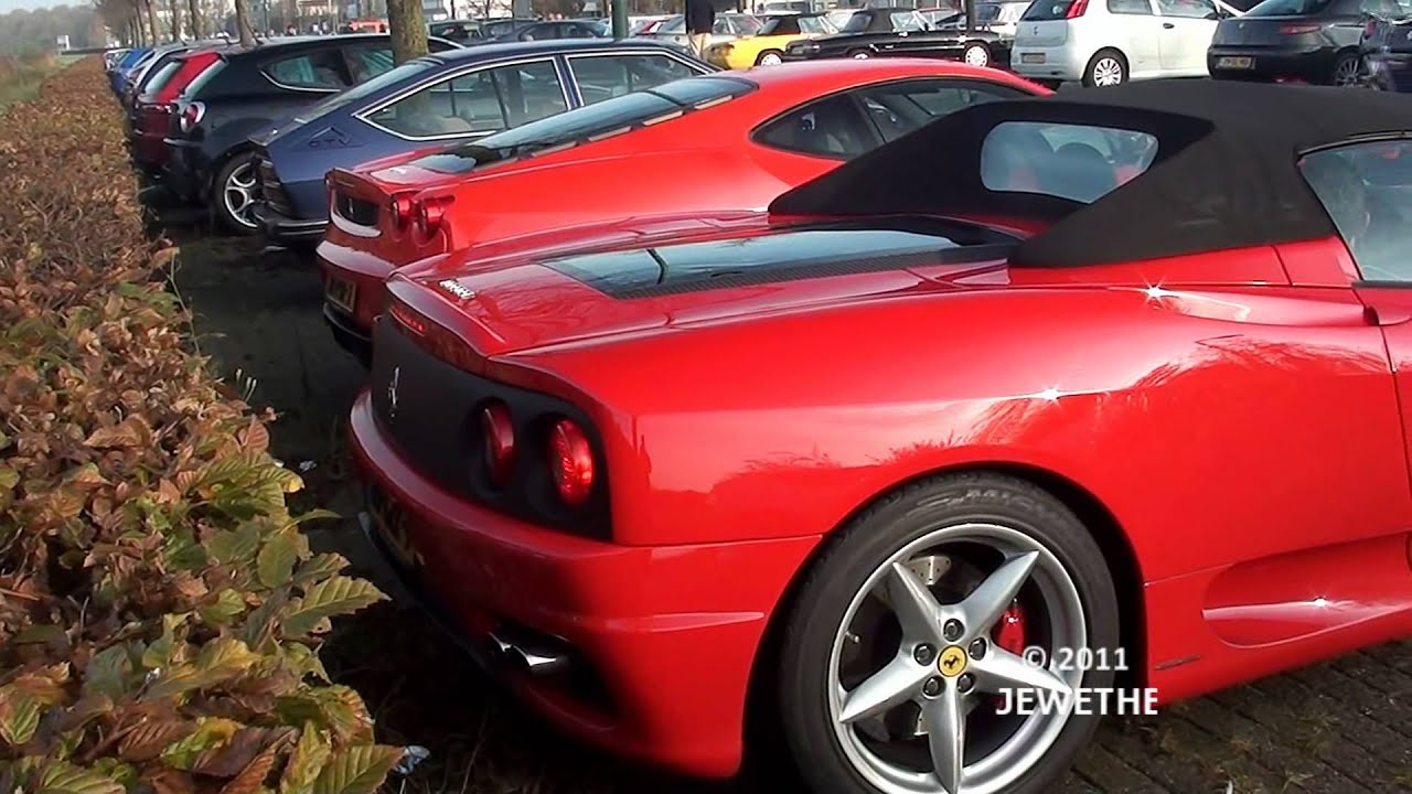 LOUD REV BATTLE: Ferrari F430 vs Ferrari 360 spider - Auto Italia 2011 Houten (1080p Full HD)