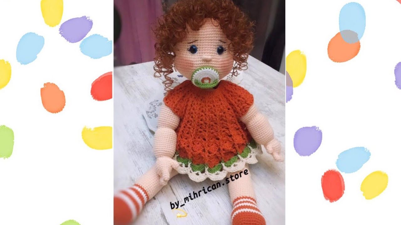 EZGİ BEBEK ❤ SOL EL YAPIMI (48 CM)  #amigurumibebek #örgüoyuncak #bymihricanstore