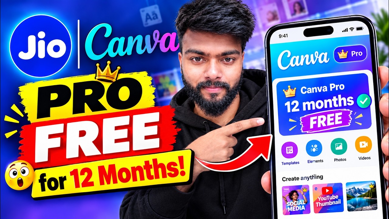 🔥 Jio Canva Pro FREE for 12 Months! 😱 How to Claim It Step-by-Step