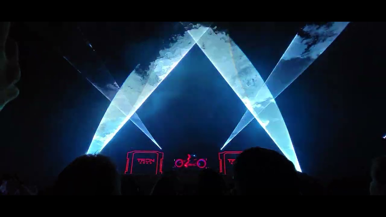 Tron Ares Laser Show At The El Capitan Theatre In Hollywood.