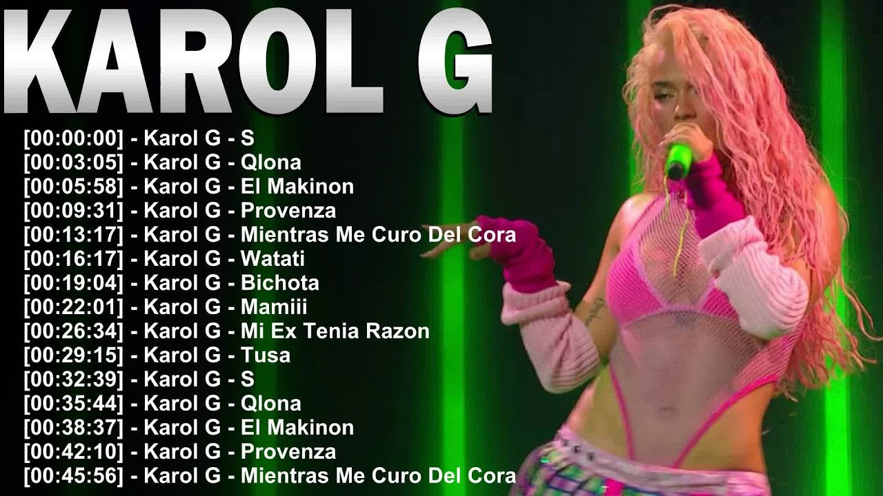 Karol G 🎤 Hits Que Inspiran ✨ 2025 Playlist con Letras de Amor, Dolor y Resiliencia