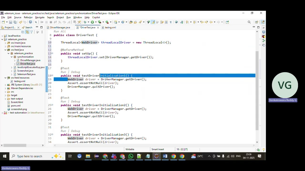 Как решить проблемы параллельного выполнения Selenium | ThreadLocal против Static WebDriver