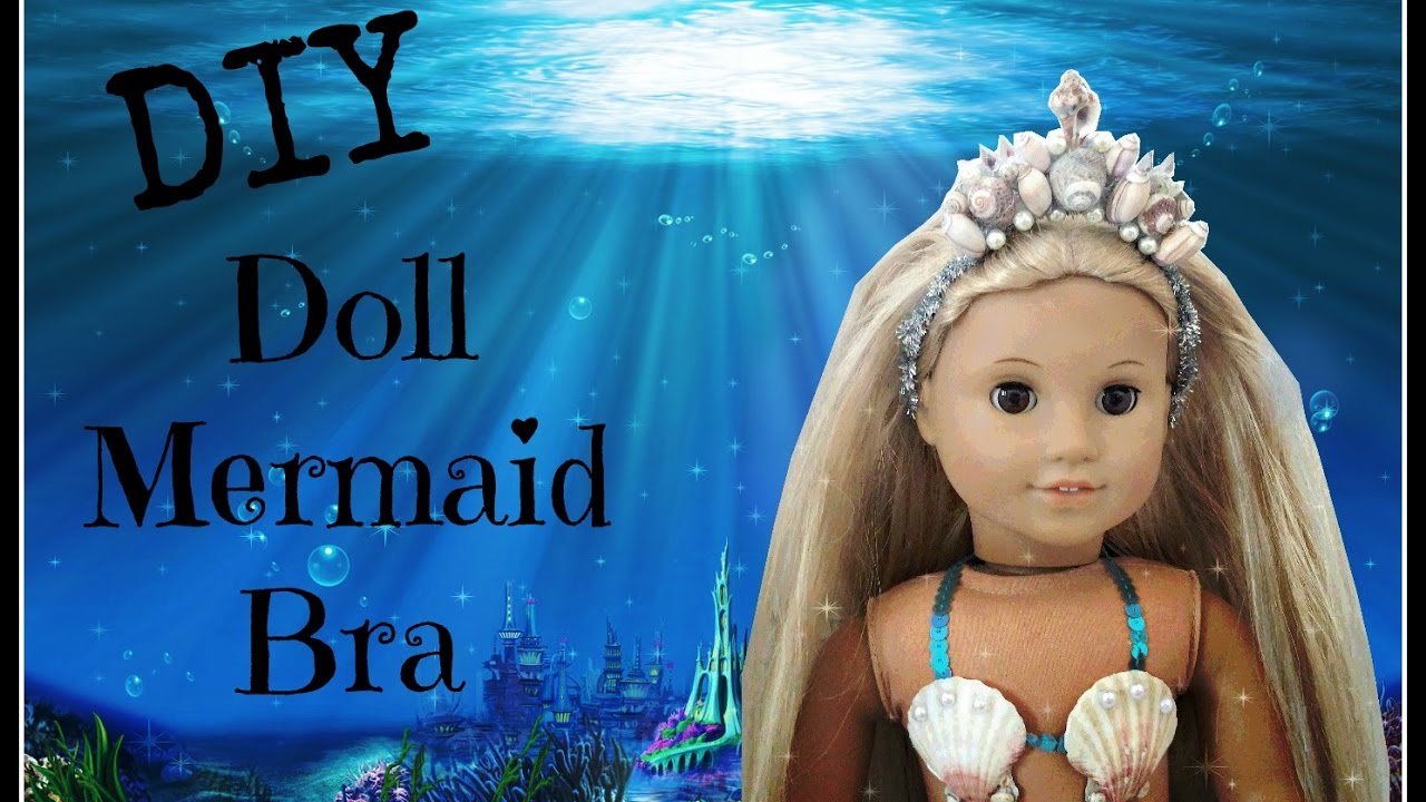 How to Make Doll Mermaid Bra - Easy DIY for American Girl Doll