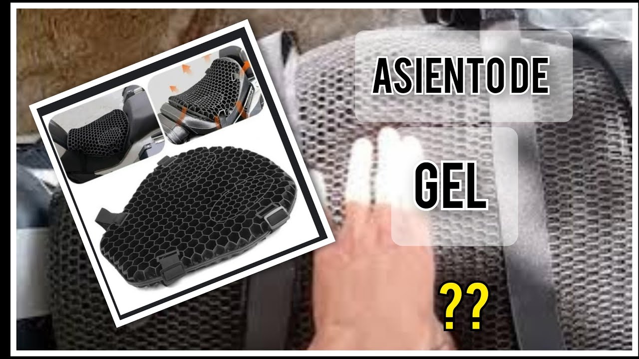👍ASIENTO DE GEL forma de PANAL para MOTO review👀