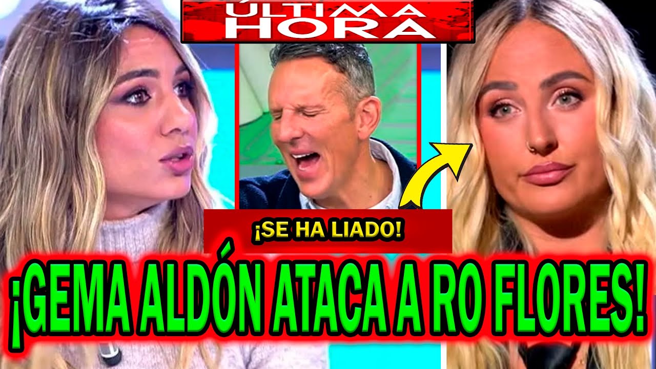 💥¡SE HA LIADO! GEMA ALDÓN ATACA A ROCÍO FLORES POR ANA MARÍA ALDÓN CON JOAQUÍN PRAT EN TELECINCO