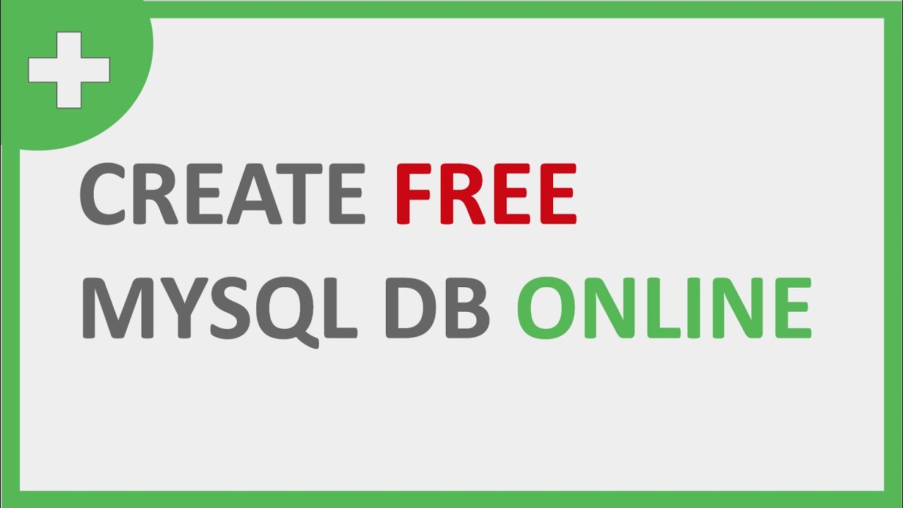 Создайте бесплатную базу данных MySQL онлайн