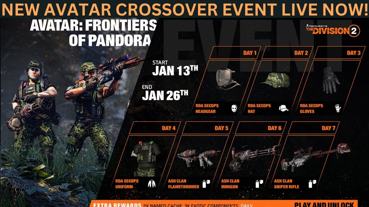 В игре The Division 2 стартовало новое кроссовер-событие по мотивам «Аватара»!