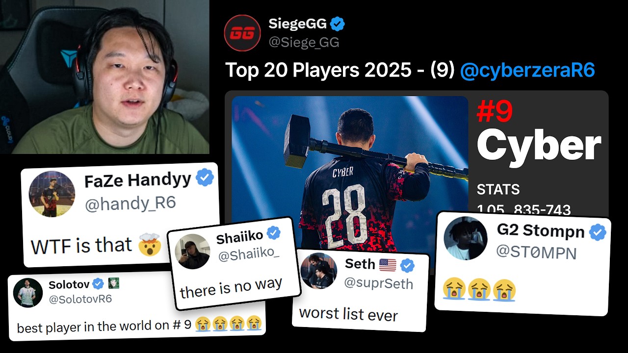 SiegeGG's Top 20 Players List is Disrespectful...