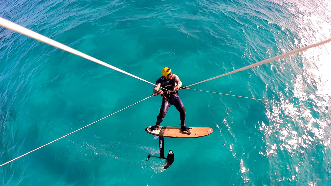 Fuerteventura, 2021 Dec.  F One Slice Bamboo Foil 5'1.