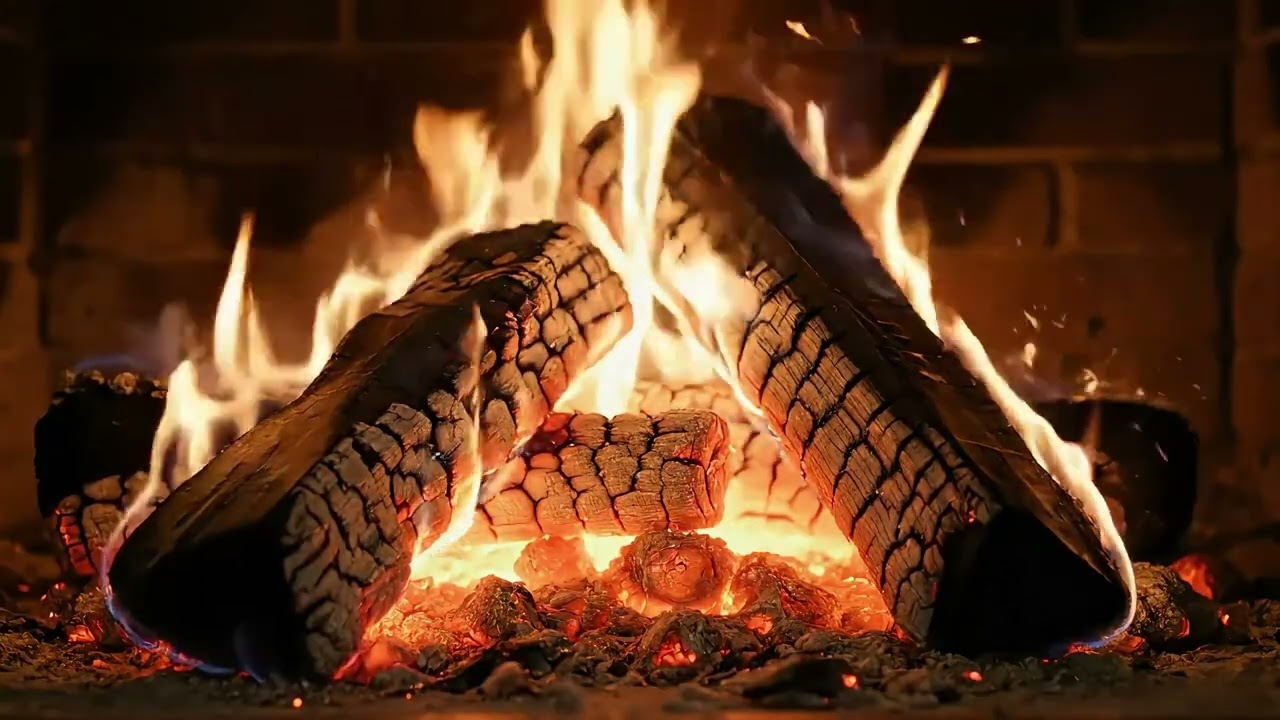 Relaxing Fireplace 🔥 1 Hour Cozy Fireplace Ambience [4K]