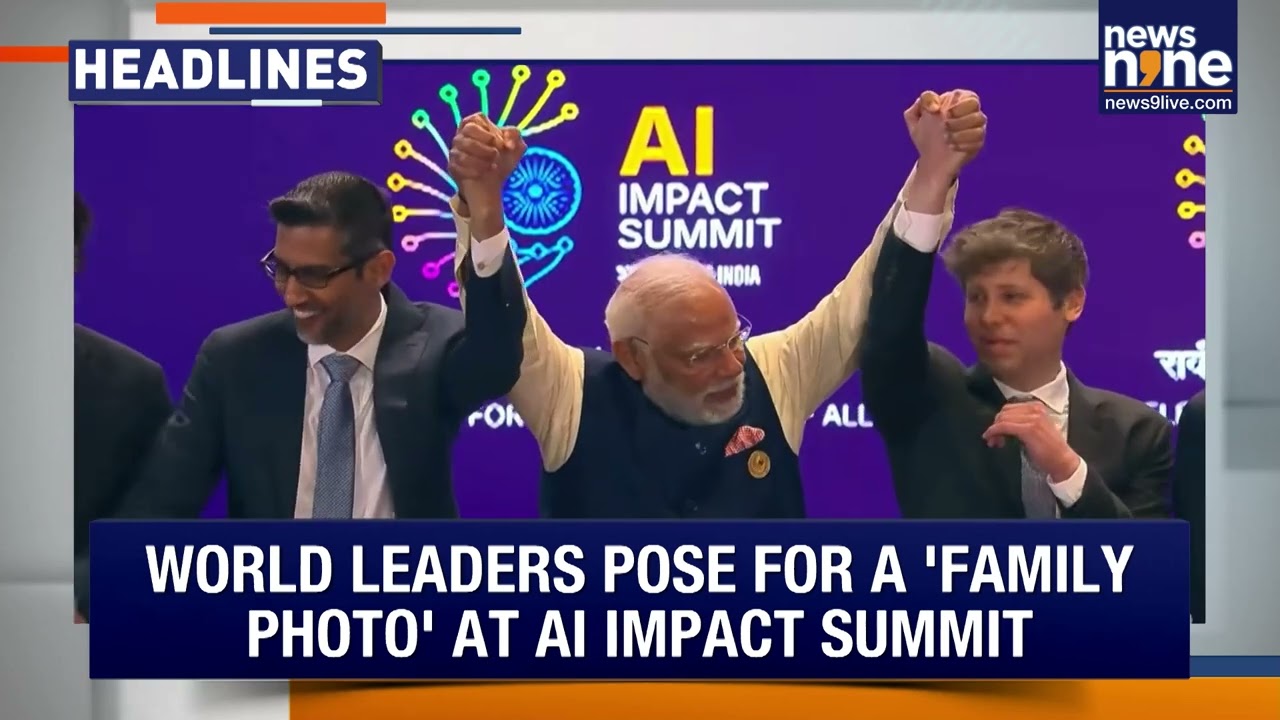 Headlines | PM Modi Unveils MANAV Vision at AI Summit | TN Political Shift & More | News9