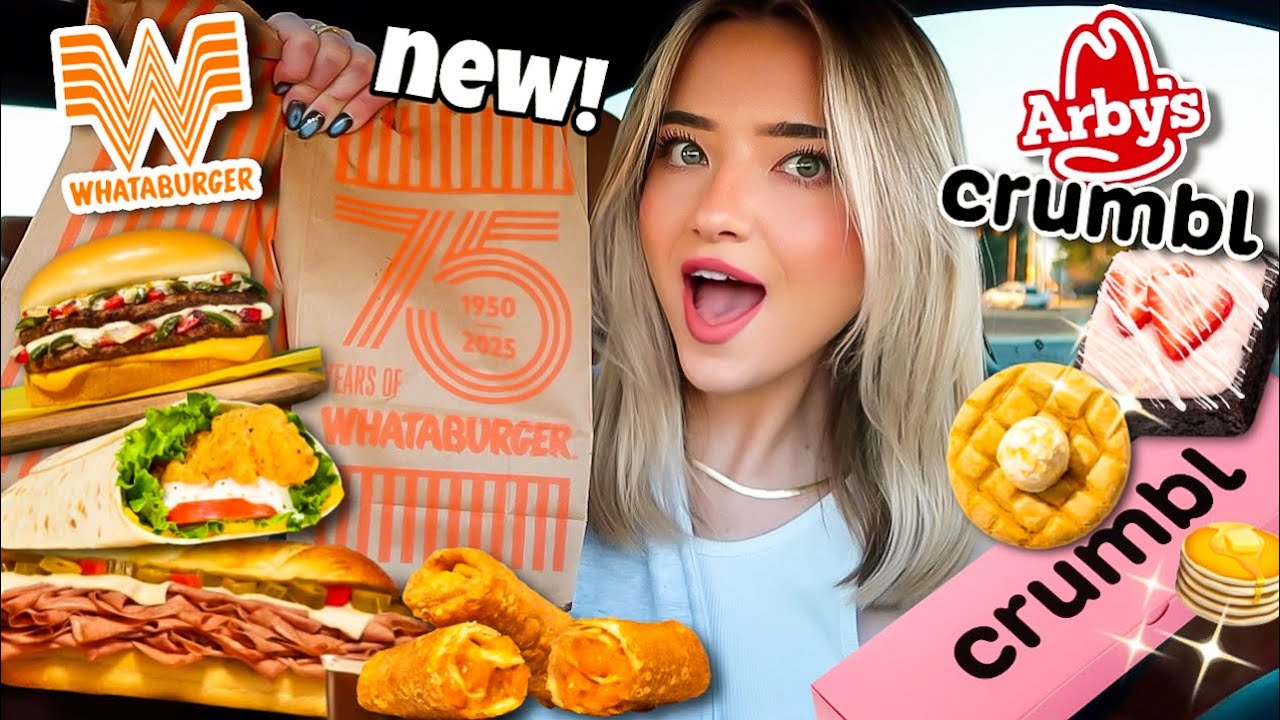 Eating NEW Fast Food Menu Items For 24 HOURS!!