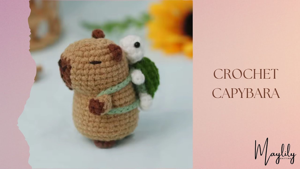 Cutest Crochet Capybara 🐾 | Easy Amigurumi Tutorial (Step-by-Step)