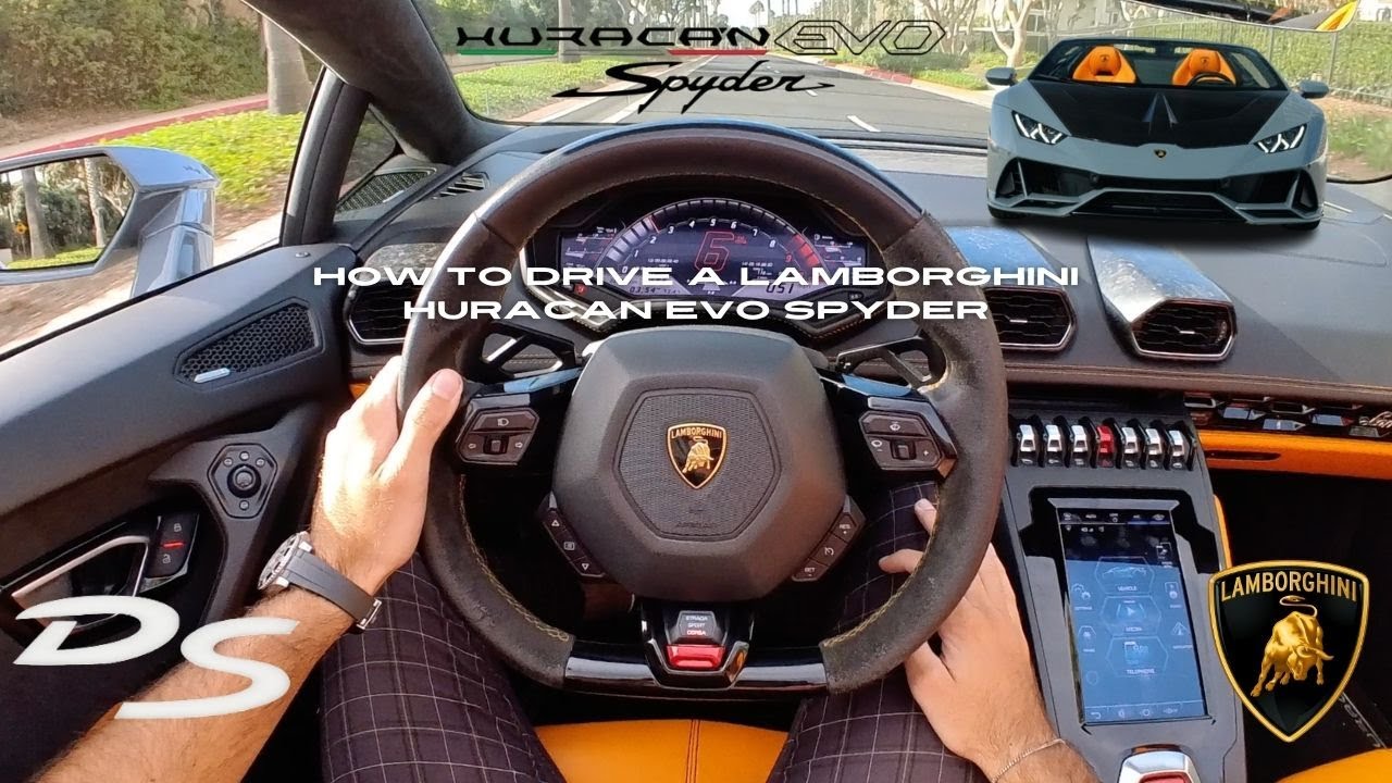 Как водить Lamborghini Huracan Evo Spyder (обучение от первого лица)