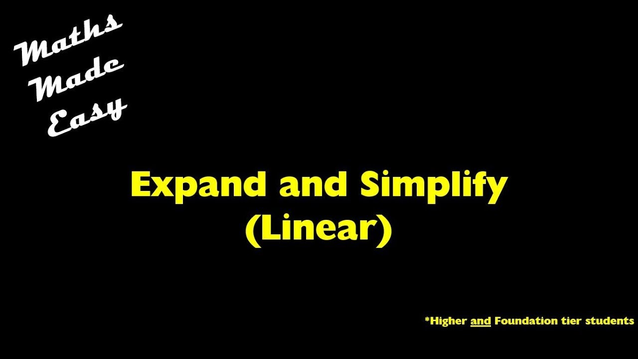 Expand and Simplify