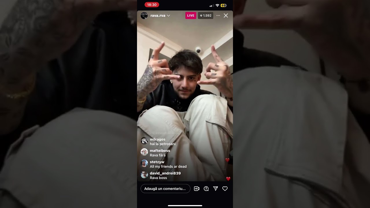 Rava live pe Instagram(03.11.2024)