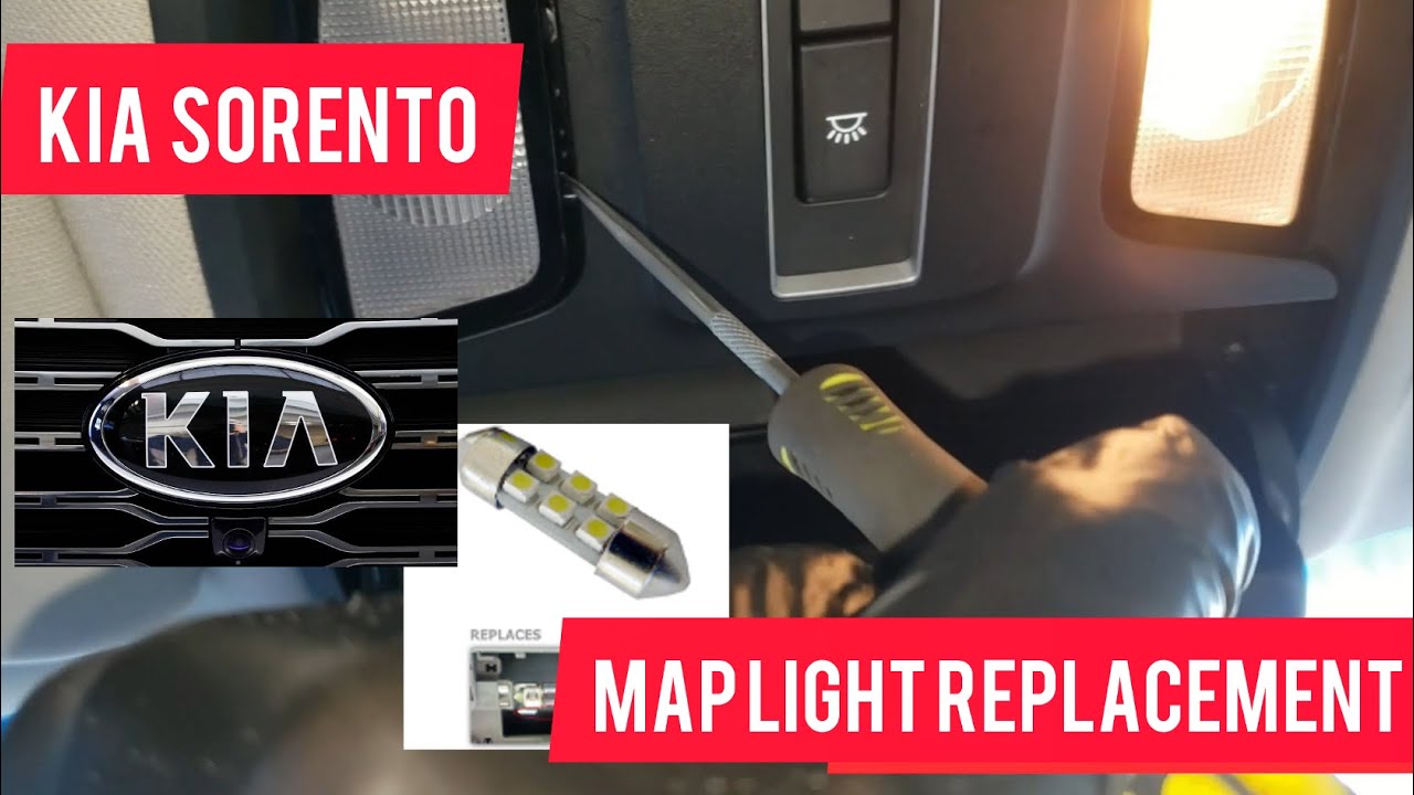 Kia Sorento Overhead Map Bulb Replacement