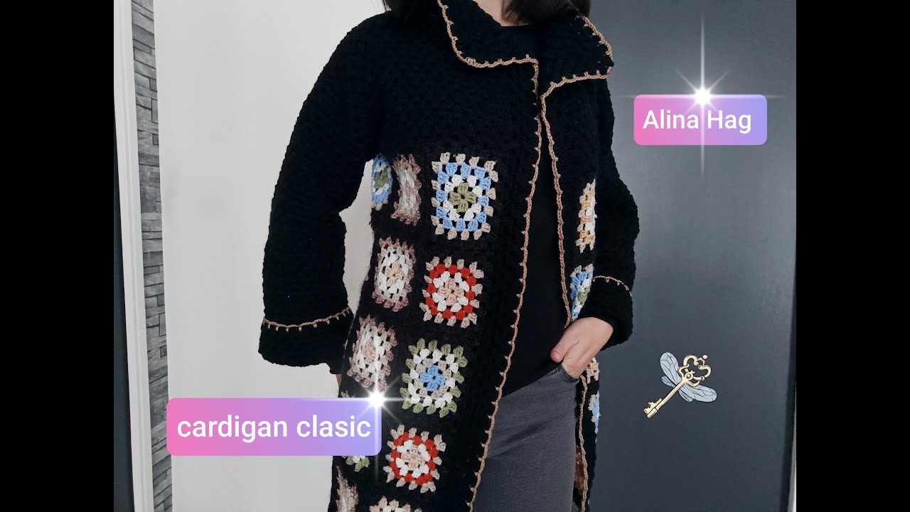 Cardigan crosetat - model clasic (partea III)