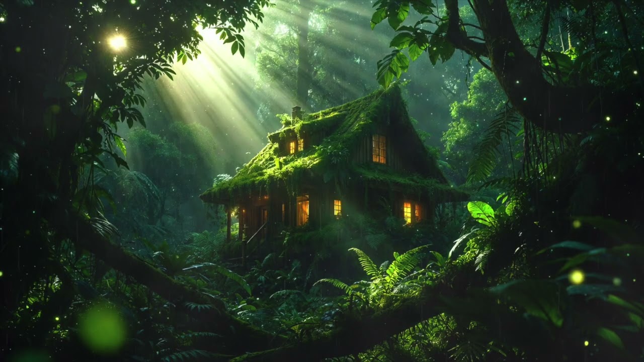 Just Fall Asleep ✦ Sunlit Forest Cabin Ambience for Deep Sleep and Overnight Rest