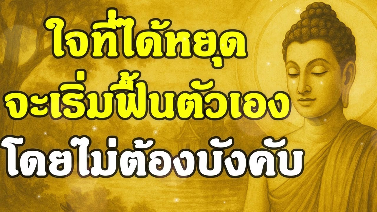 ใจที่ได้หยุด จะเริ่มฟื้นตัวเองโดยไม่ต้องบังคับ | ฟังธรรมคลายทุกข์ | Ep.26