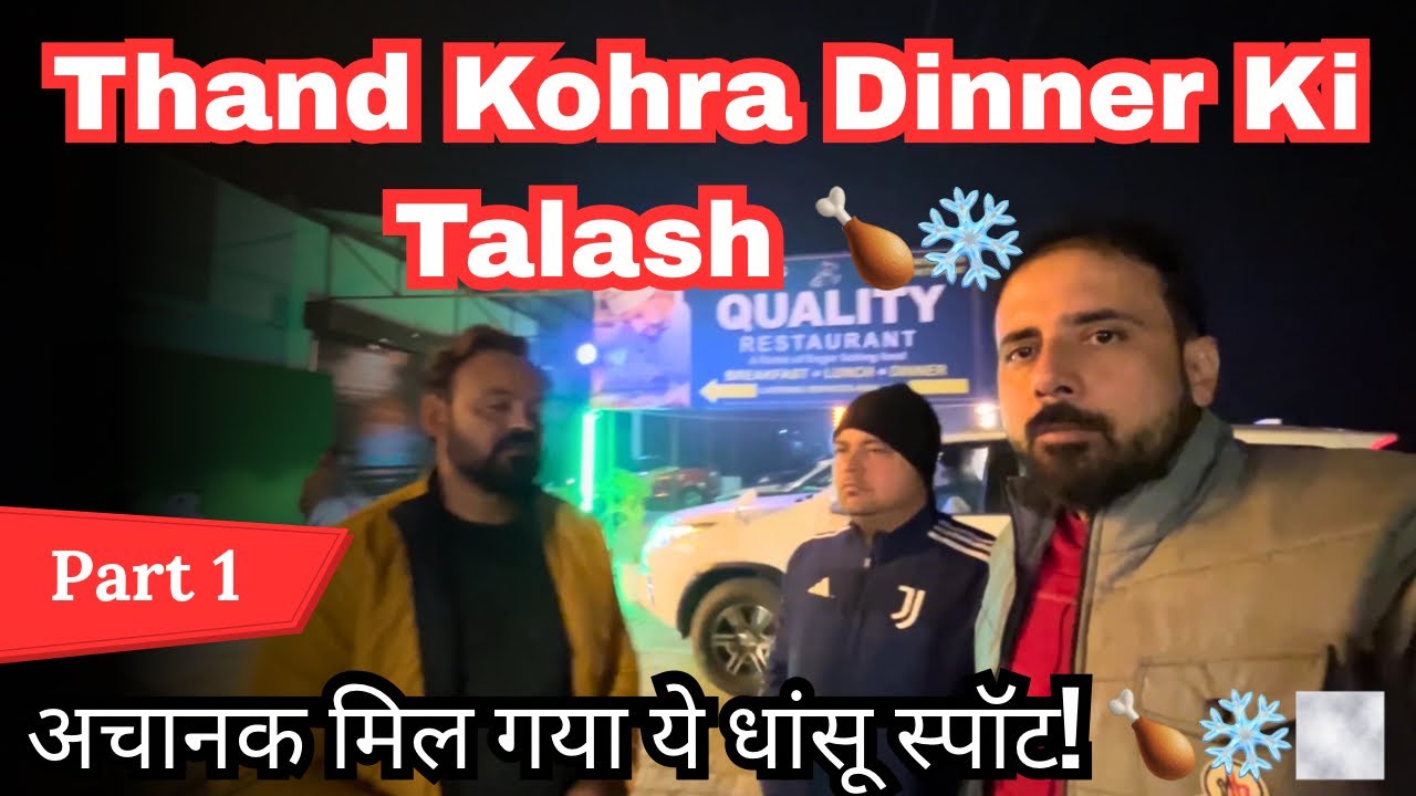 ठंड और कोहरे में Teamonwheels का मजेदार डिनर एडवेंचर! ❄️🌫️ नैनीताल रोड 🐔🍜 (Part 1)#vlog #food 