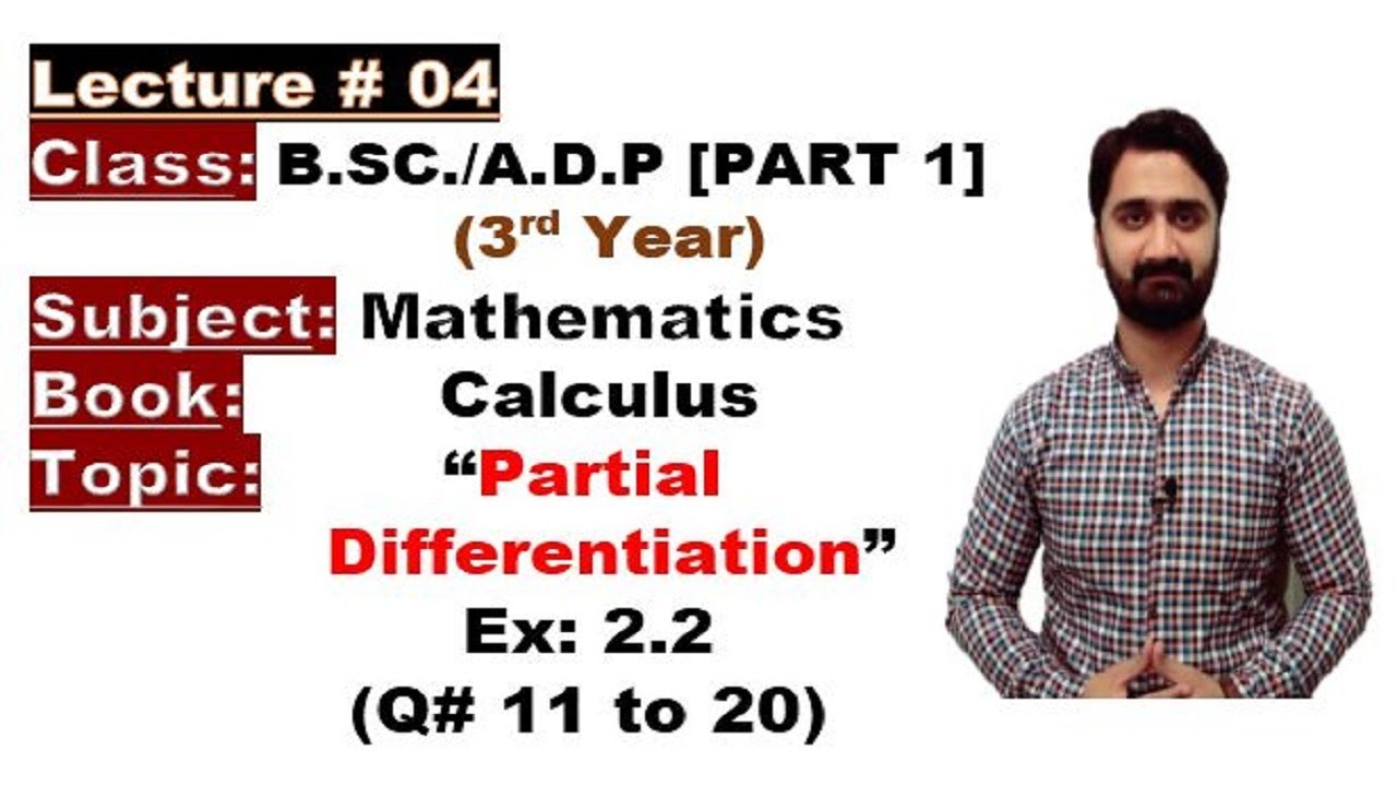 Online Math|BSC/ADP|3rd Yr|Part 1|Calculus|Ch#02|Ex:2.2|Differentiation(Q#11to20)Punjab University