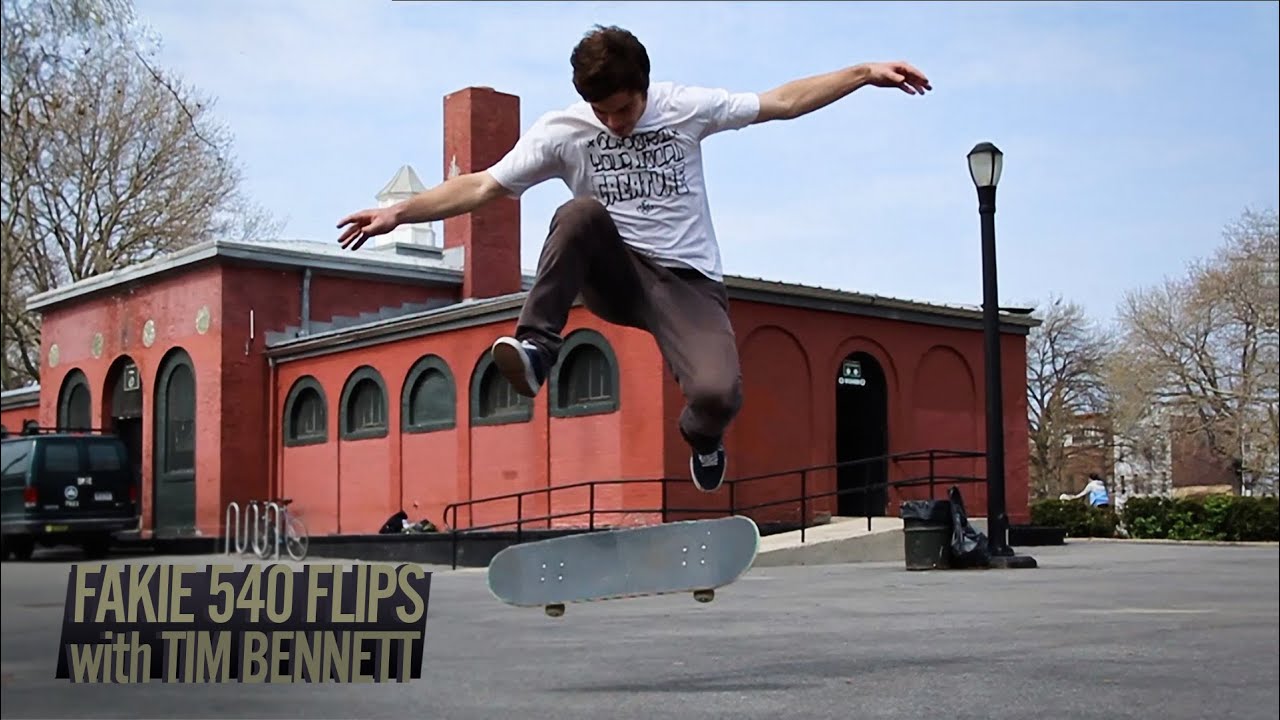 How to Fakie Biggerflip/540 Big Flip with Tim Bennett
