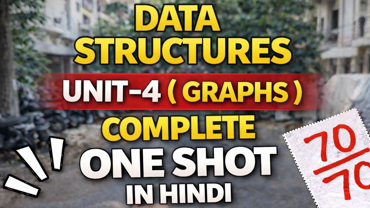 Data Structures Unit - 4 Graph Complete One Shot 🔥 | B.Tech Exam Preparation | @EngineeringBoyz07