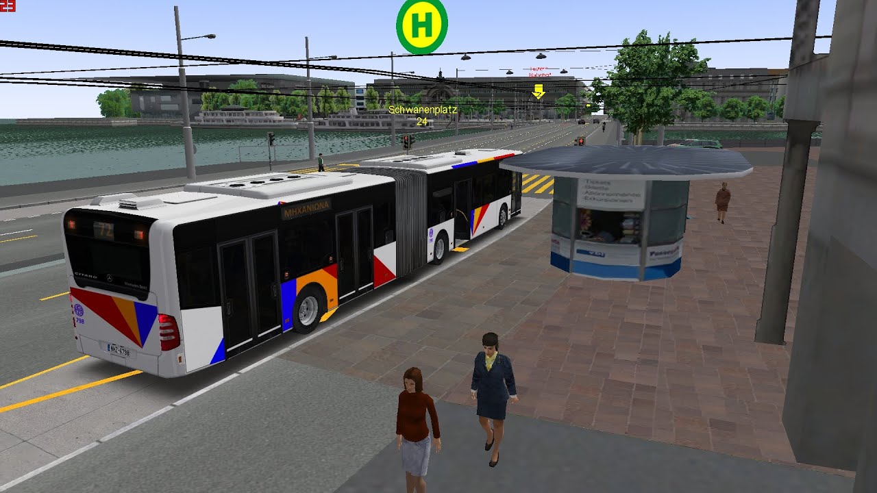 OMSI2 GR 🚍Mercedes Benz Citaro G Facelift 🎨OASTH 798 🗺Lucerne line 24
