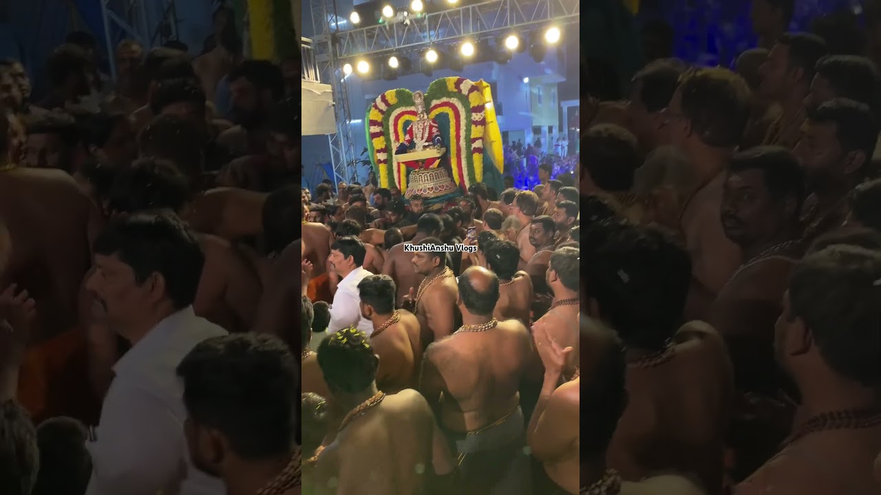 Ayyappa swamy padi Pooja pallaki seva #ayyappaswamypadipooja #ayyappa #ayyappabajana #KhushiAnshu