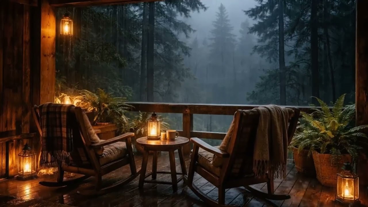 Quiet Shelter in Heavy Rain | Deep Relaxation Sounds for Insomnia and Overthinking AHD
