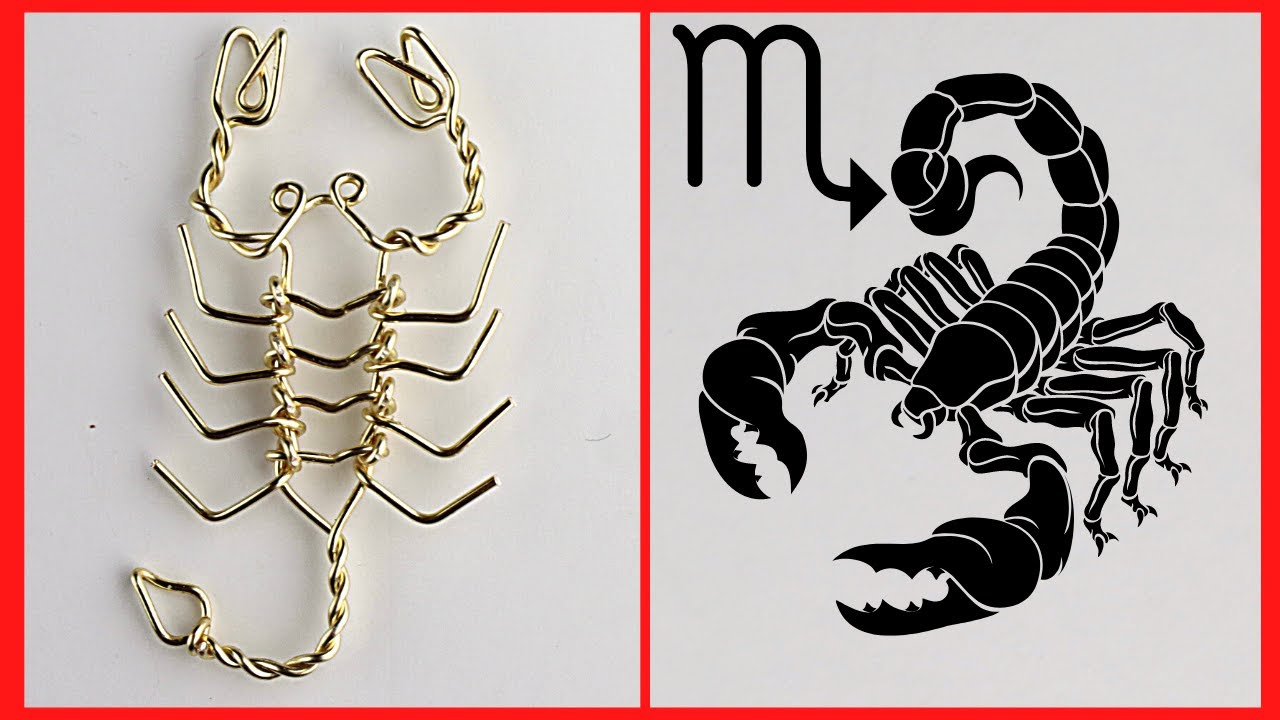 DIY Wire Scorpion Tutorial // Scorpio Zodiac Pendant.
