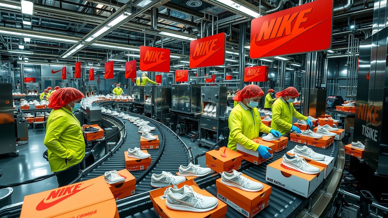Inside the NIKE Sneaker Production Factory &ndash; How Nike Shoes Are Mass Produced