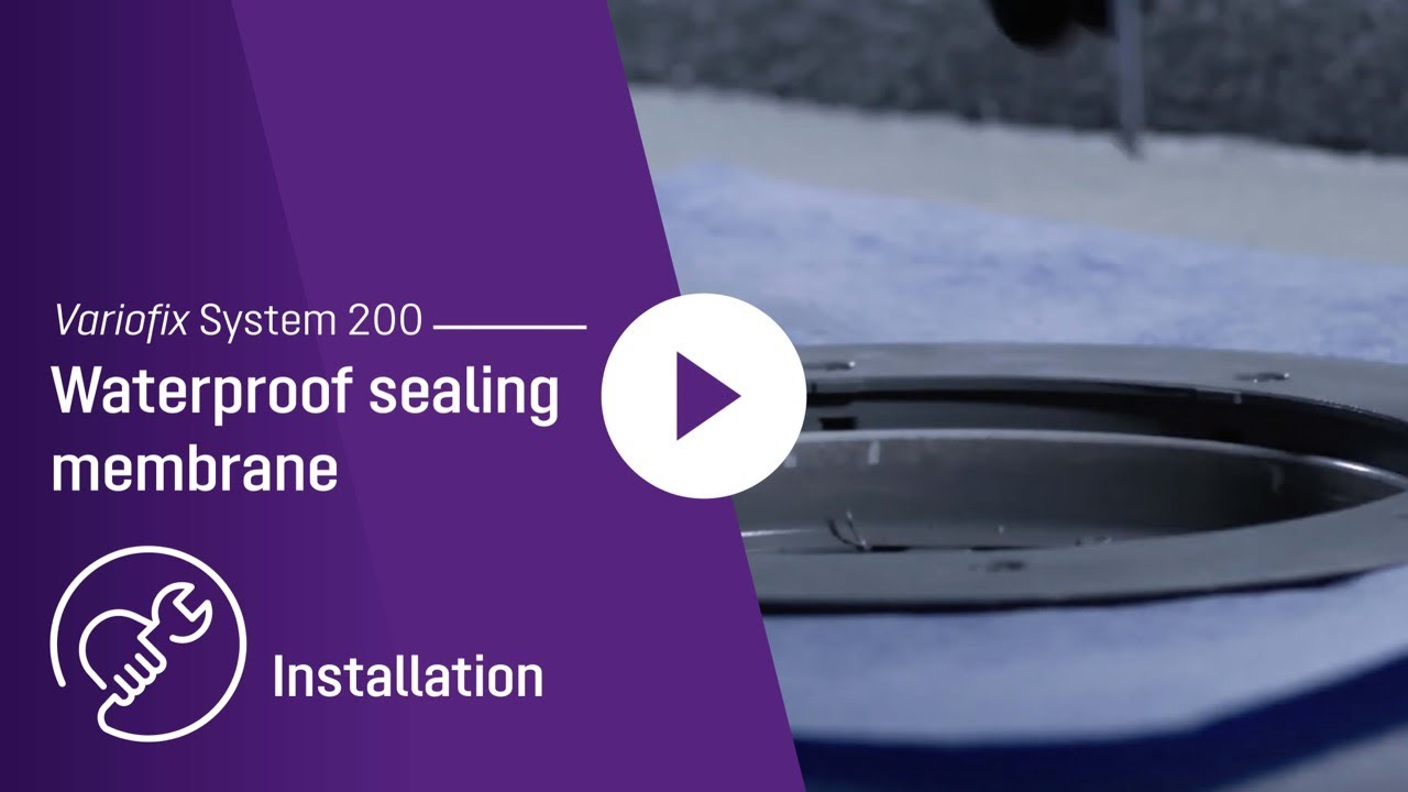 Waterproofing sealing membrane Variofix System 200 | Installation video