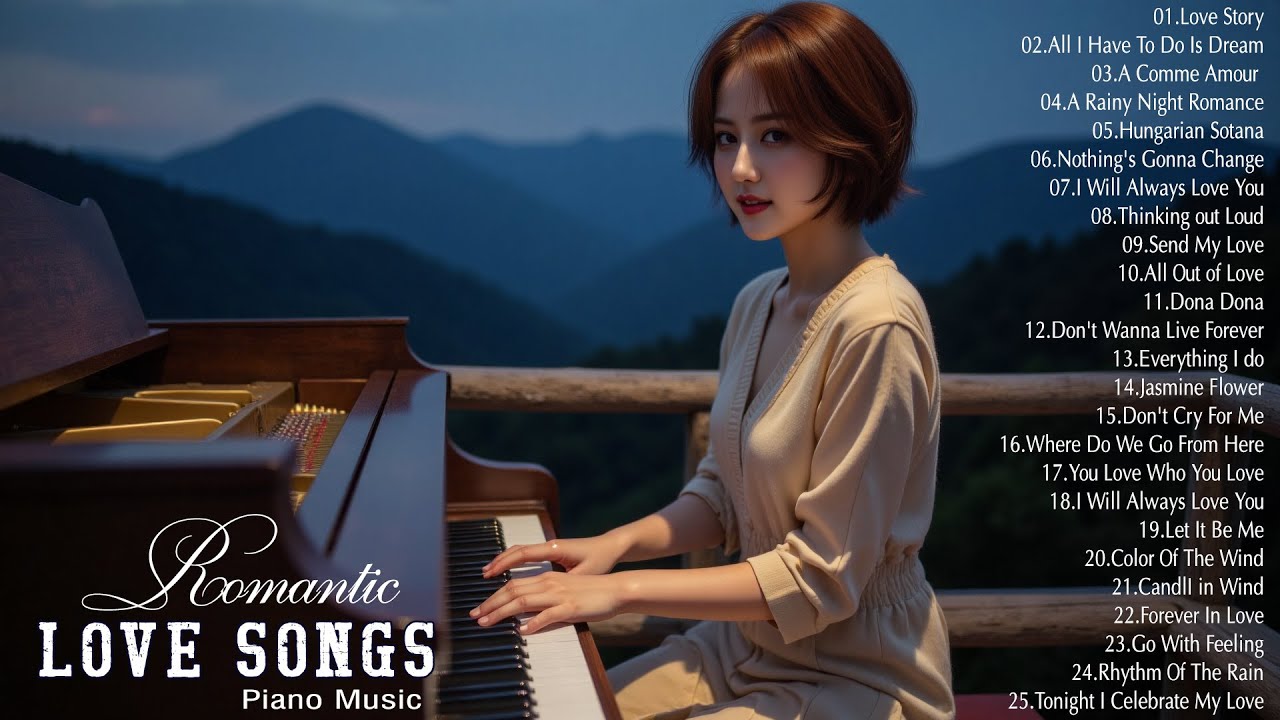 200 Most Famous Beautiful Piano Love Songs 80's - The Best Relaxing Instrumental Love Songs Ever